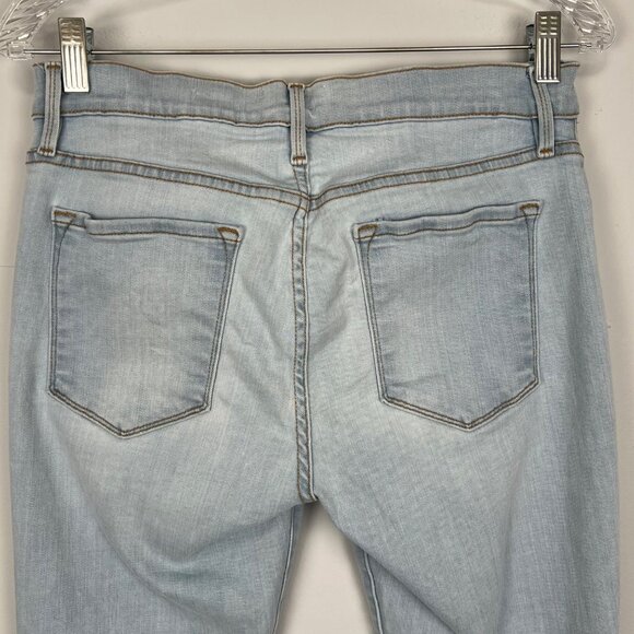 Light Wash Skinny Crop Jeans - Women's - Picture 8 of 14